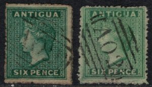 Antigua #4,4a  CV $150.00