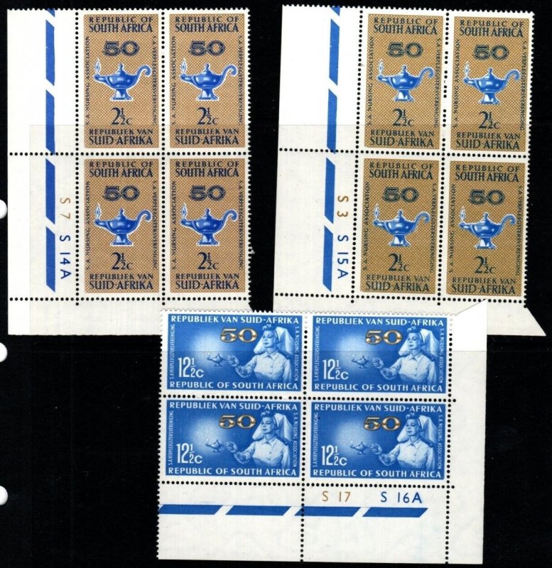 SOUTH AFRICA SG255/7 1964 50TH ANNIV OF NURSING ASSOCIATION BLOCK OF 4 MNH