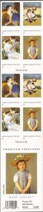 US Stamp 2003 Mary Cassatt Paintings Booklet Pane of 20 Stamps #3807b