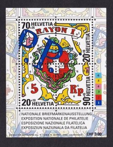 Switzerland   #B651  cancelled 2000  sheet NABA