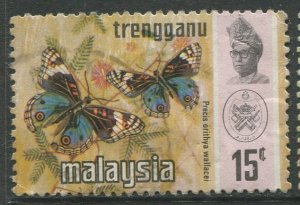 STAMP STATION PERTH Trengganu #101  Sultan Ismail Butterfly Type Used 1971