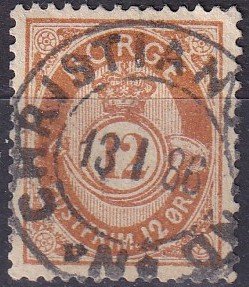 Norway #42 F-VF Used CV $27.00 (Z9598)