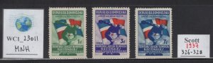 WC1_23011.DOMINICAN REP. 1937 NATL. OLYMPIC GAMES. set. Sc. 326-328.MNH