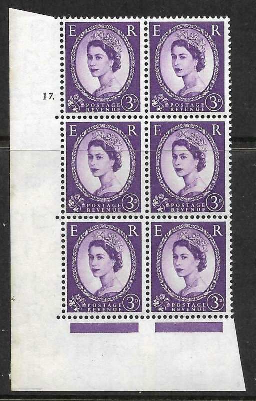 3d Wilding Edward Crown cyl 17 Dot Perf A(E/I) UNMOUNTED MINT