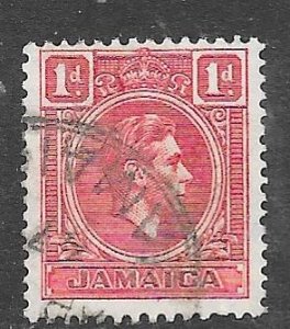 Jamaica 117: 1d George VI, used, F-VF