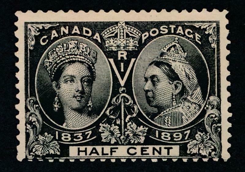 CANADA 50 MINT HINGED JUST FINE 1/2c JUBILEE