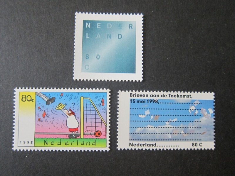 Netherlands 1998 Sc 982,994,995 set MNH