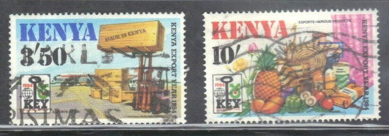 KENYA SCOTT# 307+309 **USED** 1984  3.50sh + 10sh  SEE SCAN