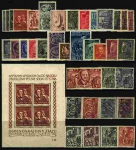 Poland 1951 MNH Year set