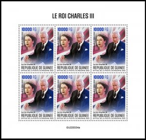 GUINEA 2022 KING CHARLES III ACCESSION QUEEN ELIZABETH II ROYALTY