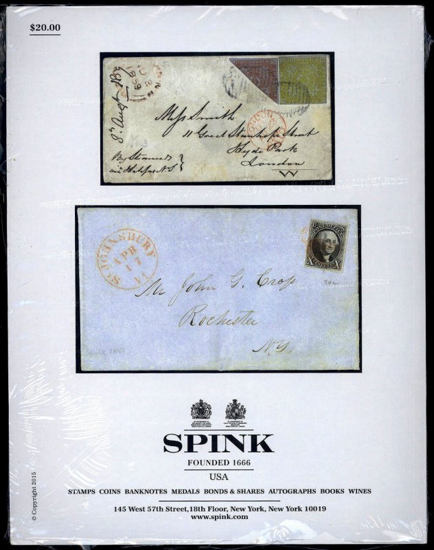 Spink auction catalog: The Collector's Series January 21-22, 2015