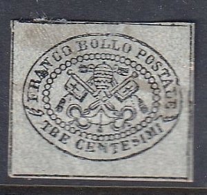 Roman States Sc #13 Unused, sound stamp  (~739k)