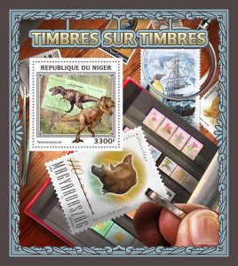 Stamps-on-Stamps Stamps Niger 2016 MNH Dinosaurs T-Rex Tyrannosaurus Rex 1v S/S