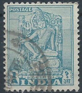 India 1950 - 1a Bodhisattva (reversed) - SG333 used