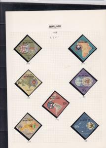 burundi stamps page ref 16916