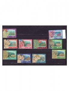 Niue - Coral - 10 Stamp  Set  - 14H-004