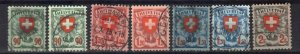 SWITZERLAND STAMPS, 1924. Sc.#200-203 +, USED