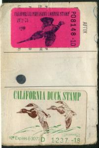 USA SC# RW39, CA2, PH3 Three hunting permits on one license