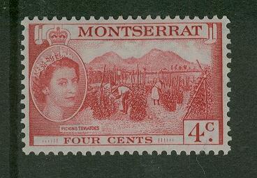 Montserrat 1953 4c Picking Tomatoes, MNH