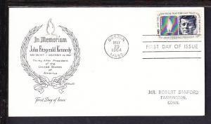 US Kennedy 1964 Artmaster Typed FDC BIN