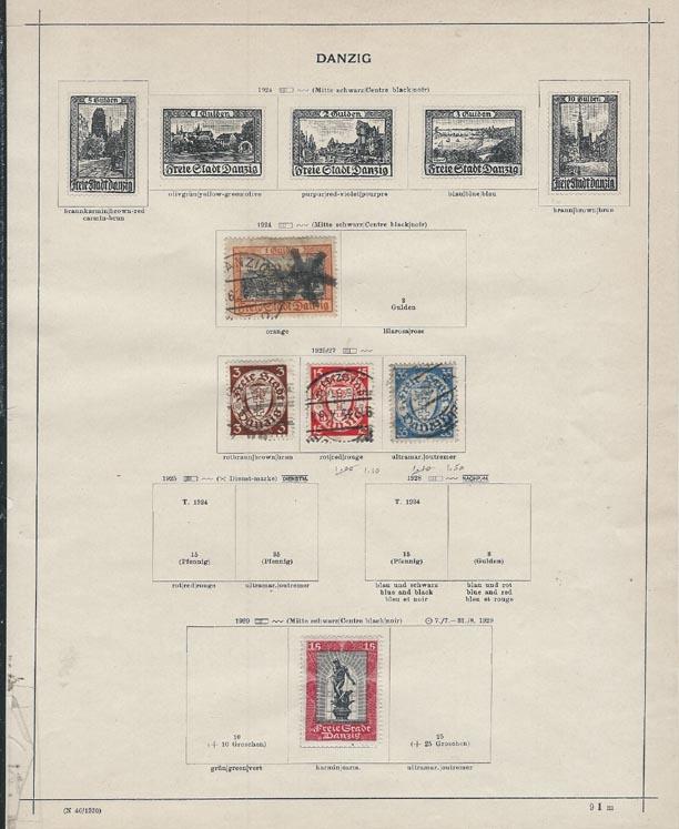 Danzig  Mounted album pages [m/u]