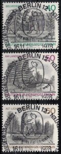 Germany - Berlin - Scott 9N422-9N424 w/ Commemorative Cancel