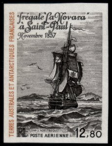✔️ FRANCE FSAT 1985 - SHIPS FRIGATE NOVARA IMPERFORATED - SC. C87 MNH
