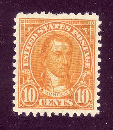 562 Unused, XF, 10c. Monroe, scv: $15