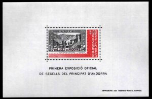 Andorre (French) Andorra Scott 298 MNH** 1982 souvenir sheet