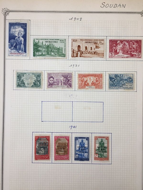 French Africa 1920s/40s Used MH (Ap 100 Items) UK3997