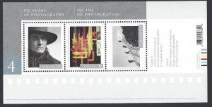 Canada #2903 MNH ss, 150 years of photography, issued 2016