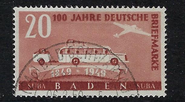 Germany - under French occupation Scott # 5N44, used