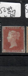 GREAT BRITAIN  QV 1D RED SG 8A  MOG     P0607H