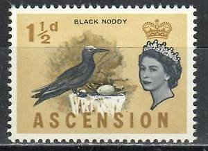 Ascension Stamp 76a  - Black noddy, blue omitted