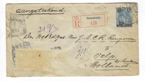 1902 Netherlands Indies To Netherlands Registered Cover (#I22)