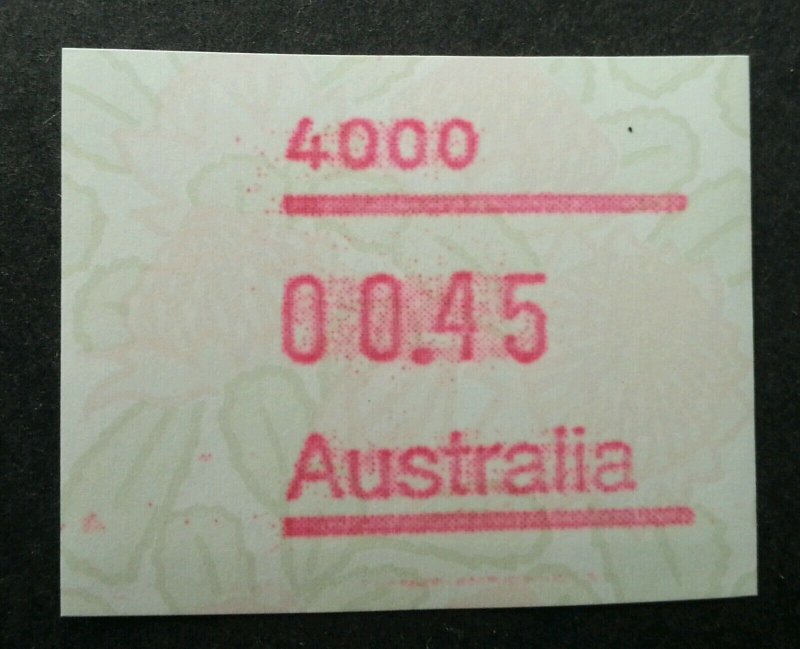 Australia Flower ATM Machine Flora (Frama Label stamp) MNH