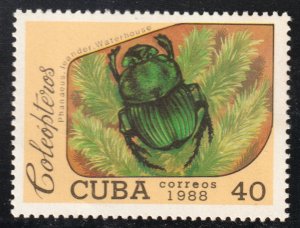 1988 Cuba Stamps Sc 3042 Coleoptero Phanaeus leander waterhouse MNH