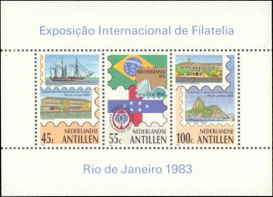 Netherlands Antilles #495a, Complete Set, 1983, Never Hinged