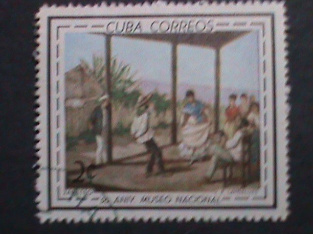 ​CUBA-1966-SC# 1087 NATIONAL MUSEUM 50TH ANNIVERSARY-PAINTING  USED VERY FINE