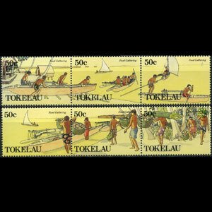 TOKELAU 1989 - Scott# 163-4 Local Life Set of 6 NH