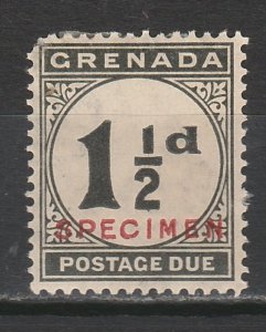 GRENADA 1921 POSTAGE DUE SPECIMEN 11/2D