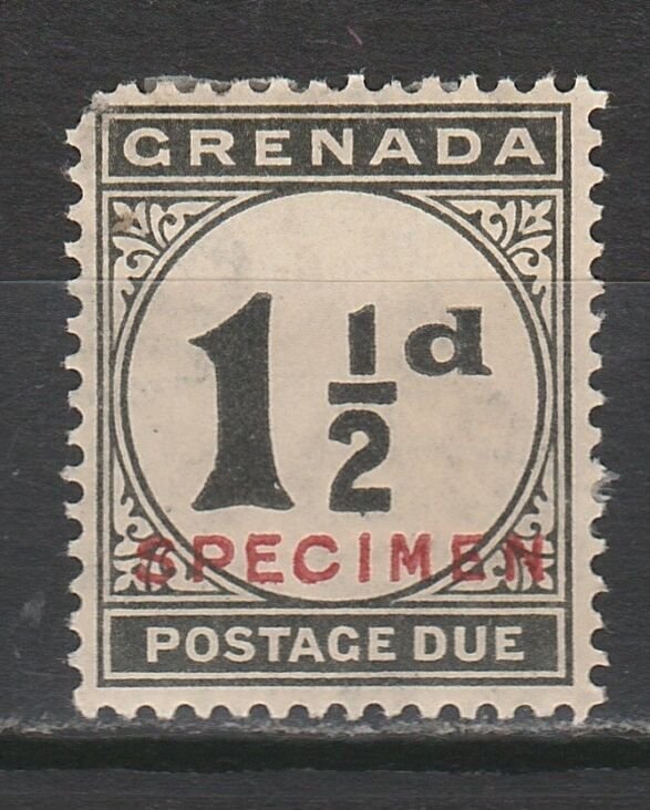 GRENADA 1921 POSTAGE DUE SPECIMEN 11/2D