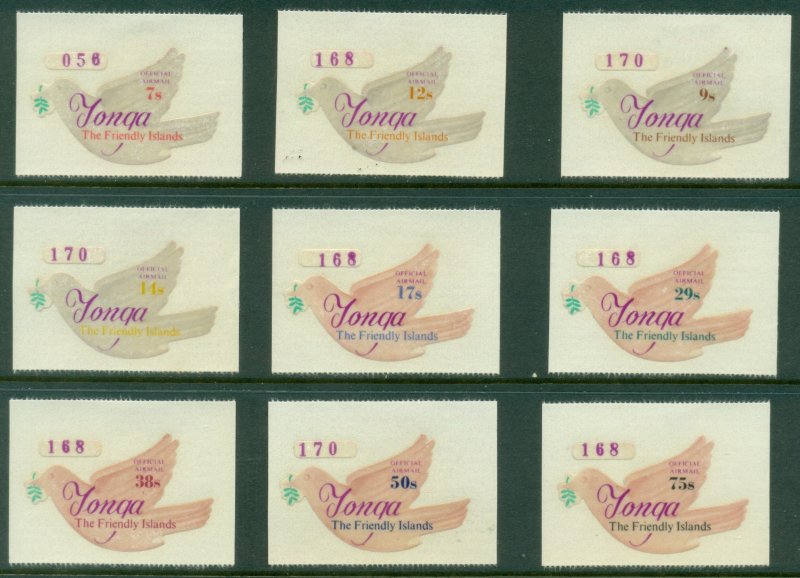 Tonga 1974 Bird Peace Dove die cut MLH