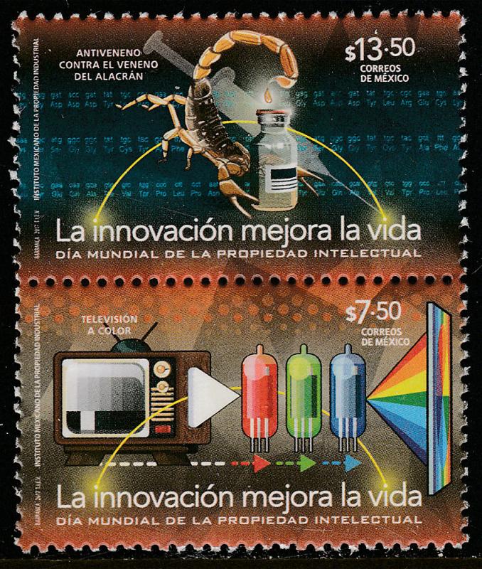 MEXICO 3050a World Day of Intelectual Property, se-tenant pair. MNH