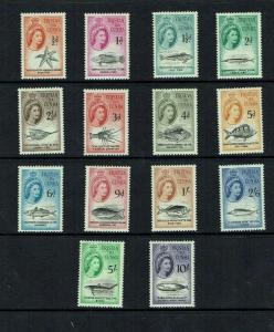 Tristan da Cunha: Fish, sea-life, definitive set, Mint lightly hinged. 