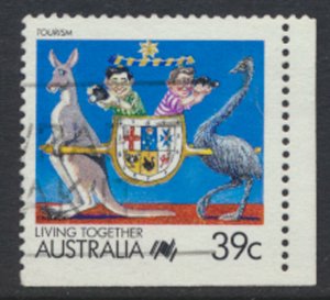 Australia  Sc# 1063B Used bottom corner imperf Tourism see details & scan    ...