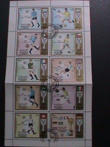 SHARJAH 1972 OLYMPIC GAMES MUNICH'72   SOCCER CHAMPIONSHIPS -CTO SHEET