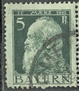 GERMANY-BAVARIA, #78 - USED - 1911 - GER334