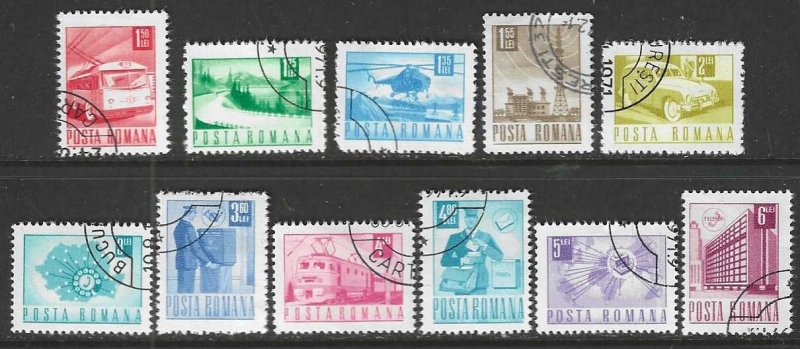 Romania 2269-2284 Used Short set SC $2.50