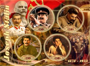 Stamps. Joseph Stalin  2020 year, 1+1 sheets MNH ** perforated